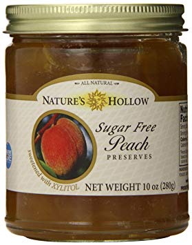Nature's Hollow Sugar-Free Peach Jam Preserves, 10 Ounce