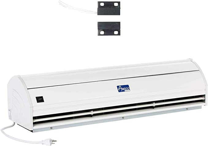 Awoco 60” Elegant 2 Speeds 1500 CFM Indoor Air Curtain with an Easy-Install Magnetic Door Switch
