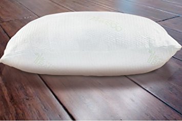 Bamboo Pillow | Queen | USA Designed and Filled | Best Premium Down Alternative Fiber Pillow | Stay Cool Hypoallergenic Cover | Best Pillow for Stomach, Back, and Side Sleepers By Relax Home Life (1)