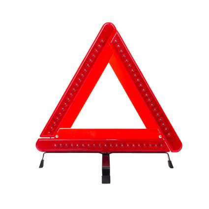 autvivid LED Safety Warning Triangle Reflector 17 Inch Emergency Road Flasher