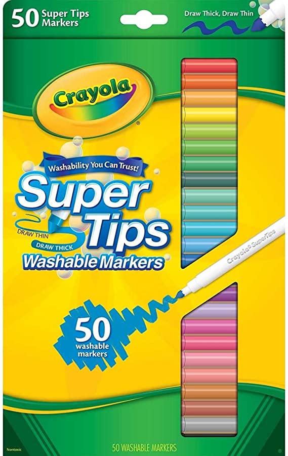 Crayola Super Tips Washable Markers-50/Pkg - Styles May Vary