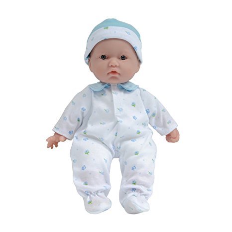 JC Toys La Baby Boy 11" Washable Soft Body Play Doll, Blue, One Size