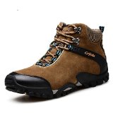 Aleader Mens Leather Waterproof Hiking Boots Outdoor Shoes