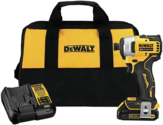 DEWALT ATOMIC 20V MAX Impact Driver Kit (DCF809C1)