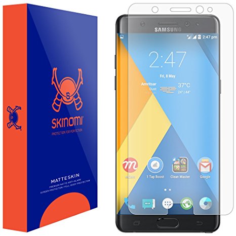 Galaxy Note 7 Screen Protector, Skinomi MatteSkin Full Coverage (Version 2) Screen Protector for Samsung Galaxy Note 7 Anti-Glare and Bubble-Free Shield