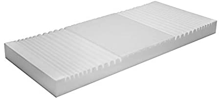 ProHeal Pressure Redistribution Foam Mattress for Hospital Beds - 5 Unique Pressure Zones - Channel Cut High Density Foam - Fluid Resistant, Breathable Nylon Cover - 36" x 80 x 6" (Twin)