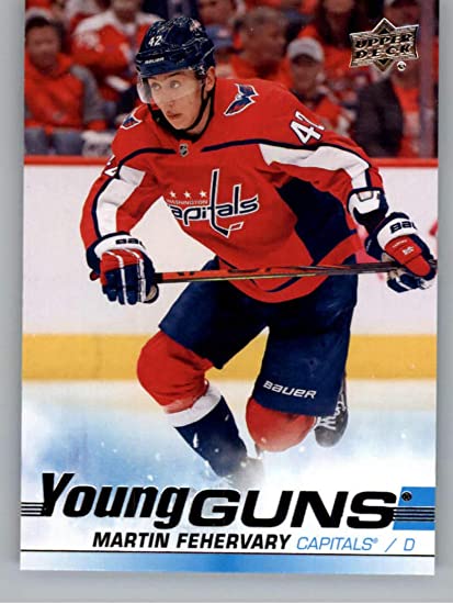 2019-20 Upper Deck #236 Martin Fehervary Young Guns RC Rookie Washington Capitals NHL Hockey Trading Card