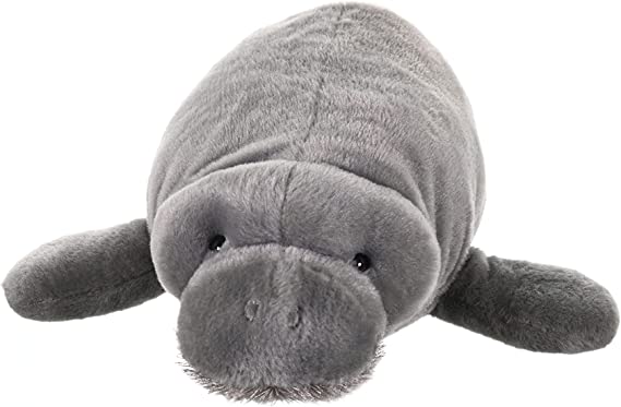 Wild Republic Manatee Plush, Stuffed Animal, Plush Toy, Gifts for Kids, Cuddlekins 17 Inches