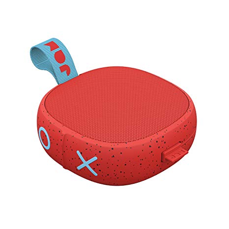 Hang Up, Shower Bluetooth Speaker | 8 Hour Playtime, Waterproof, Dust-Proof, Drop-Proof IP67 Rating | Built-in Speakerphone, Aux-In Port, Integrated USB | JAM Audio Red