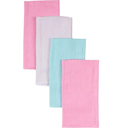 Gerber Birdseye Diaper Burp Cloths, Pink, 4 Count