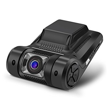 MiKiZ Dash Cam FHD 1080P Car Camera Recorder 2.45" LCD 170 Degree Wide Angle Dashboard Car DVR with Sony Video Sensor WDR G-Sensor Loop Recording and Motion Detection