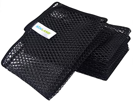 Sunland Mesh Dish Cloths Washing Dishes No Odor Dishes Scrubber Kitchen-Fast Drying Easy to Clean Mesh Dishes Cloth (6pack, Black)