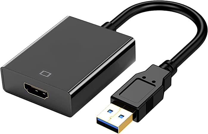 KUPOISHE USB 3.0 to HDMI Adapter for Monitor Mac Windows 11 / 10 / 8, HDMI USB Converter for Laptop MacBook pro, USB3 HDMI Cable Multiple Monitors for Desktop PC TV.