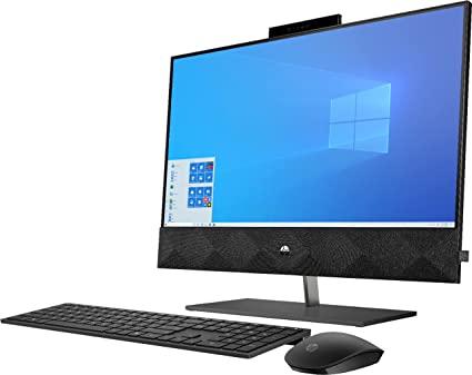 HP Pavilion 24 Desktop 1TB SSD (Intel 10th gen Processor with Six cores and Turbo Boost to 4.30GHz, 16 GB RAM, 1 TB SSD, 24" Touchscreen FullHD, Win 10) PC Computer All-in-One