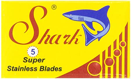 Shark Double Edge Razor Blades, Super Stainless, 20 X 5 Count (100 blades)