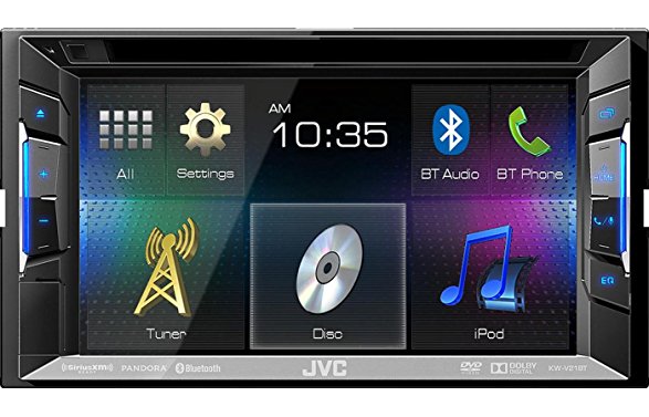 JVC KW-V21BT 6.2" CD MP3 DVD IPOD USB PANDORA BLUETOOTH STEREO (Certified Refurbished)