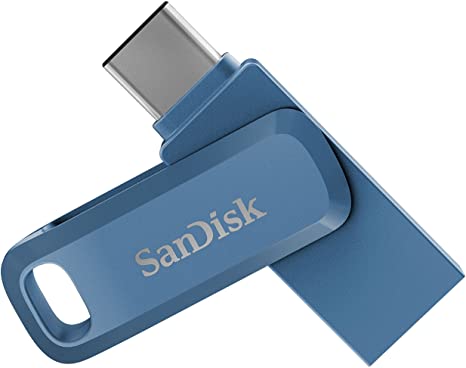 SanDisk 128GB Ultra Dual Drive Go USB Type-C Flash Drive, Blue - SDDDC3-128G-G46NB