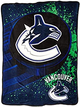 Officially Licensed NHL Ice Dash Micro Raschel Throw Blanket, 46" x 60"