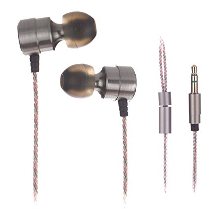GranVela Astrotec AX35 In Ear Headphones Dual-Driver Hybrid Dynamic/Balanced Armature [Two Driver unit] High Fidelity Earphones Patent Designed With High Tensile Resistance for iPhone 6 Plus 5S 5C 5 4S, iPad Air 2 Mini 3, Samsung Galaxy S6 S5 S4 Note Tab, Nexus, HTC, Motorola, Nokia,more Phones and Tablets