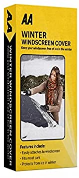 AA Car Essentials - Winter Windscreen Cover For Your Car's Windshield Heavy Duty Protective Windscreen Cover Protects Against Snow Ice Frost Dust – No More Deicing or Defrosting