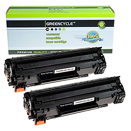 2 PK Greencycle 128 Toner Cartridge Compatible with Canon L100 D530