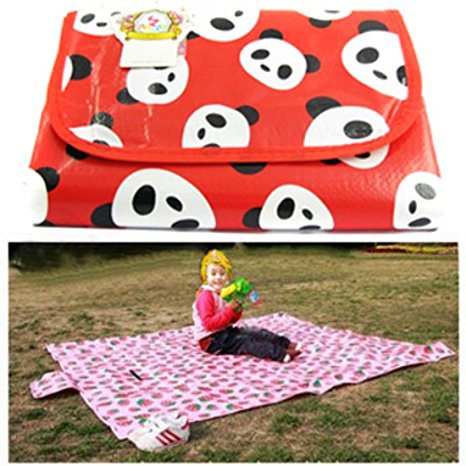 KF Baby Feeding & Play Mat - Panda Jackie (68 x 61 inch)