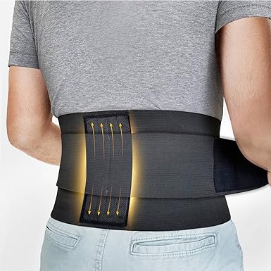 Bracoo Back Brace for Men & Women Lower Back Pain Relief, Adjustable Lumbar Support Belt, Sprains, Strains & Sciatica, Breathable & Lightweight Stabilizers For Home & Lifting At Work, BS33
