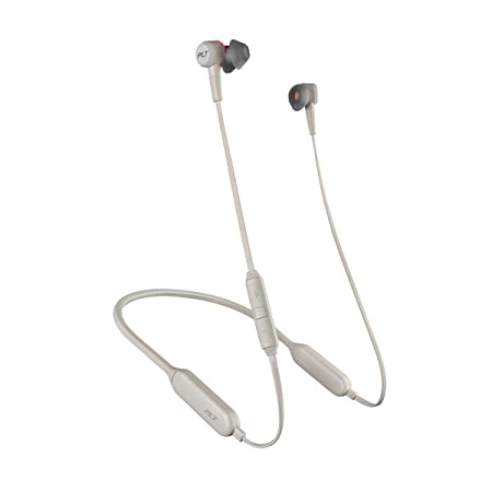 Plantronics BackBeat GO 410 Wireless Headphones, Active Noise Canceling Earbuds,Bone