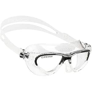 Cressi Cobra Adult Swimming Goggles - Clear/Black | Made in Italy | Unisex