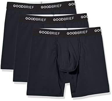 Good Brief Men's Cotton Stretch Classic Fit Boxer Briefs (3-Pack / 5-Pack)