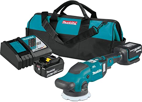 Makita XOP02T 18V LXT® Lithium-Ion Brushless Cordless 5" / 6" Dual Action Random Orbit Polisher Kit (5.0Ah)