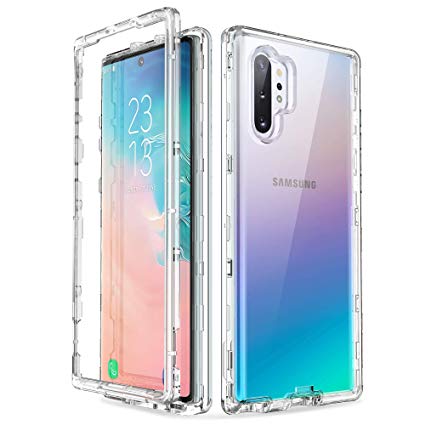 ULAK Galaxy Note 10 Plus 5G Case, Heavy Duty Shockproof Rugged Protection Case Transparent Soft TPU Protective Cover for Samsung Galaxy Note 10  Plus 5G (2019), Crystal Clear