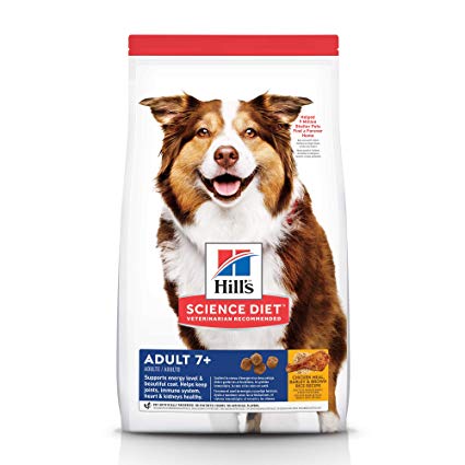 Hill's Science Diet Dry Dog Food, Adult 7  for Senior Dogs, Chicken Meal, Barley & Brown Rice Recipe