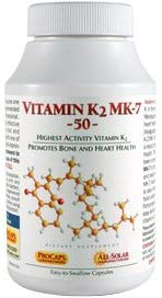 Andrew Lessman Vitamin K2 MK7 50 mcg 60 Softgels – Essential for Healthy Calcium Utilization, Promotes Optimum Skeletal, Heart and Arterial Health. No Additives. Small Easy to Swallow Softgels