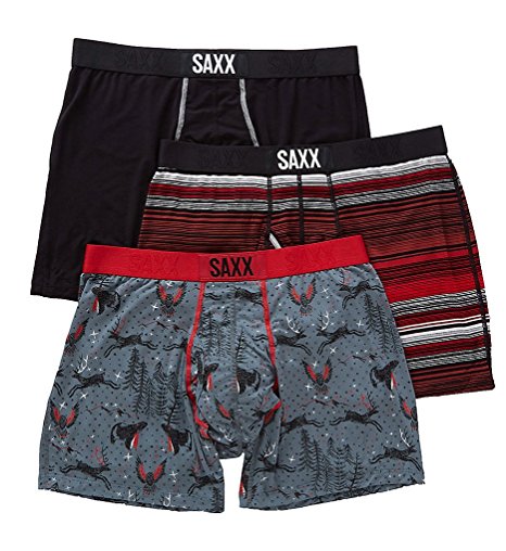 Saxx Mens Underwear Boxer Brief Ultra 3-Pack