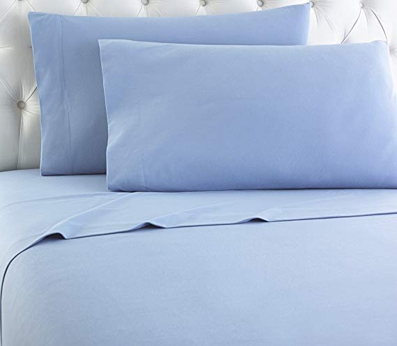Shavel Micro Flannel Sheet Set, Twin, X-Large, Wedgewood