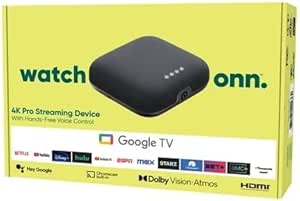 onn. Google TV 4K Pro Streaming Device (New, 2024)