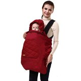 Bebamour Universal Hoodie All Season Carrier Cover for Baby Carrier Red
