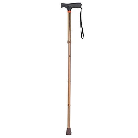 Drive Medical RTL10304BZ-SH Soft Handle Folding Cane, Bronze