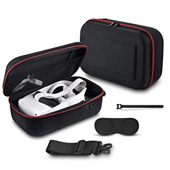 Oculus Quest Case All-in-one Carrying Case for Oculus Quest 2 VR Gaming Headsets and Controllers Accessories