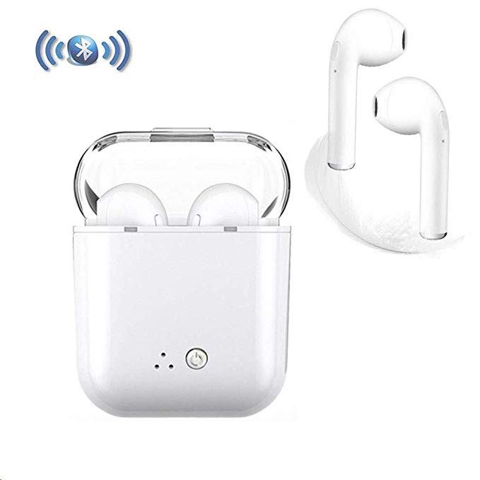 YWZFDZ Bluetooth headset, in-ear 5.0 wireless headset, stereo speakers compatible with iOS, Android phones