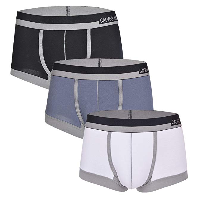 Men's Underwear Low Rise Trunks Micro Modal Pouch Boxer Briefs Pack of 3 and 5