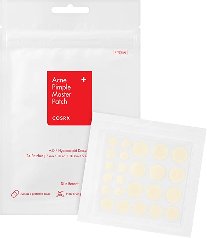 Cosrx Acne Pimple Master Patch Acne Patch, Hydrocolloid acne Absorbing Spot Dot 24 Patches, 0.10 Pounds