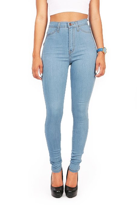 Vibrant Junior's High Waist Skinny Jeans