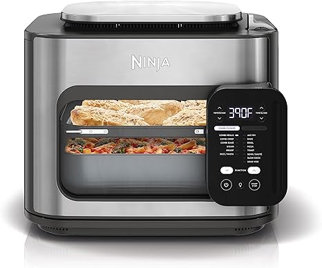 Ninja SFP701 Combi All-in-One Multicooker, Oven, and Air Fryer, 14-in-1 Functions, 15-Minute Complete Meals, Includes 3 Accessories, Grey, 14.92 x 15.43 x 13.11