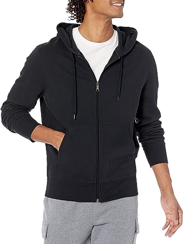 Amazon Essentials Mens Lightweight French Terry Full-Zip Hooded Sweatshirt