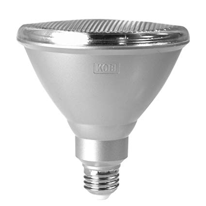 Kobi Electric PAR38-120-30-NFL K3P9 Par38 ES 120W Equal 120V, 25° Beam Angle Dimmable Light Bulb, Silver
