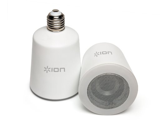 ION Audio Sound Shine | Dimmable Light Bulb & Wireless Speaker with Bluetooth & App Control (Pair)