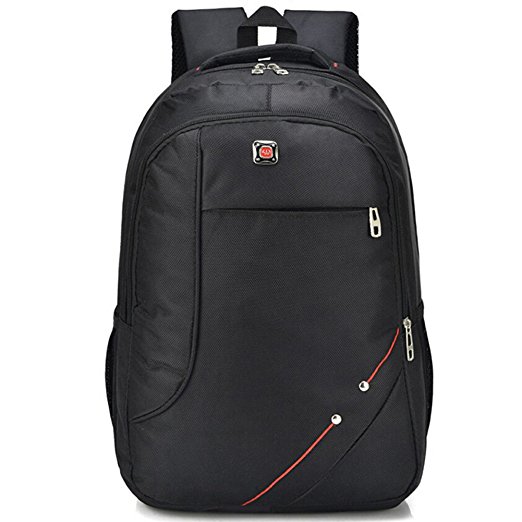Multi-compartment Basics Backpack for Travel School Laptops Waterproof Backpacks(black 02)
