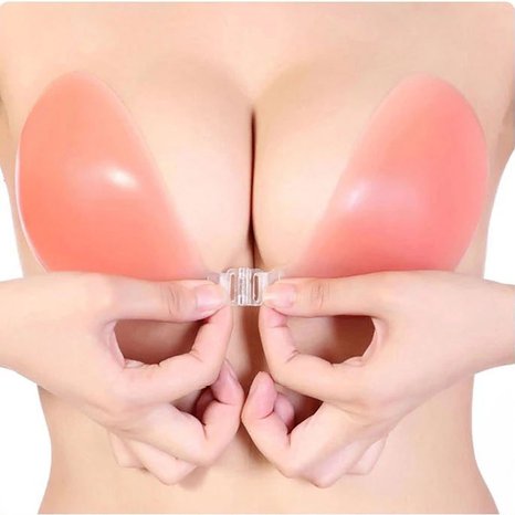 Women's Traceless Breast Padded Self Adhesive Silicone Invisible Push-up Bra
